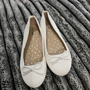 Cat & Jack White Bow Flats